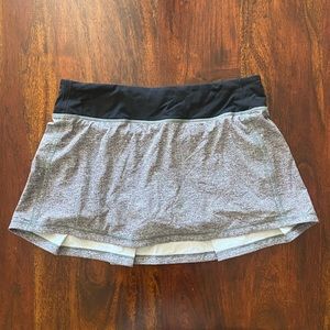 Lululemon Gray Speckled Skirt